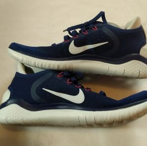 Womens Nike Free RN 2018 Navy/Pink/White
